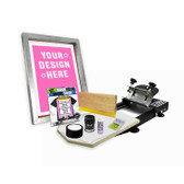 DIY X-Press© Screen Printing Kit with Pre-burned Screen