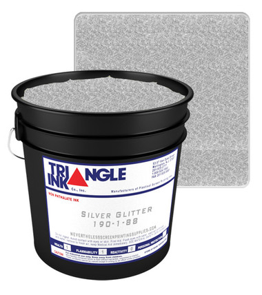 Triangle Plastisol Ink - Silver Glitter TRI-190-1-88