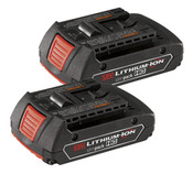 Bosch BAT610 18v Li-on 1.5 AH Slim Battery (2 Pack) Bulk Packed - 2607336561-2PK