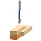 Bosch Genuine 1/4" x 3/4" Carbide Tipped 1-Flute Pilot Panel Straight Bit - 85244