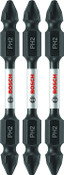 Bosch Genuine 3 pc. Impact Tough 2.5" Phillips -2 Double-Ended Bits - 2610039606