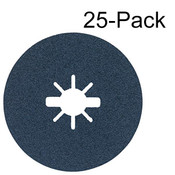 Bosch Genuine 25 pc. 4-1/2" 80 Grit X-LOCK Medium Grit Abrasive Fiber Discs - FBX4580