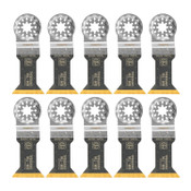 10 Pack of FEIN TITAN Coated Multi-Material Saw Blade for multi-tools featuring Starlock - 99100000108