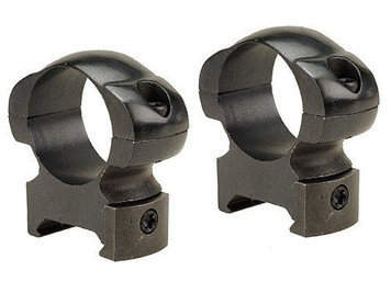Weaver Grand Slam Steel Top Mount Rings 1" High Black