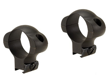 Weaver Grand Slam Steel 3/8" Dovertail Rings 1" High Matte