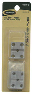 Weaver Top Mount Base for Browning X-Bolt Silver