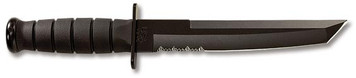 Ka-Bar Knife Black Tanto with Kydex Sheath