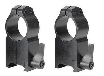 Warne Maxima Quick Detach Rings 1" Ultra High Matte 