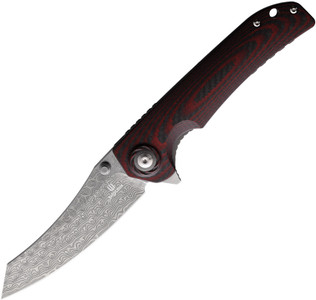 Shieldon Tortank Damascus steel blade Linerlock Knife