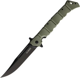 Cold Steel Knife Luzon (Large) OD Green Handle Black Blade 
