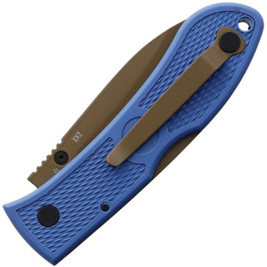 Ka-Bar Knife Dozier Hunter Lockback D2 Blade Blue 