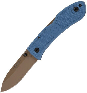Ka-Bar Knife Dozier Hunter Lockback D2 Blade Blue 