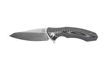 Tassie Tiger Knives Black & White G10 Handle 93mm D2 Blade 
