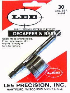 LEE Decapper and Base .30 Cal.