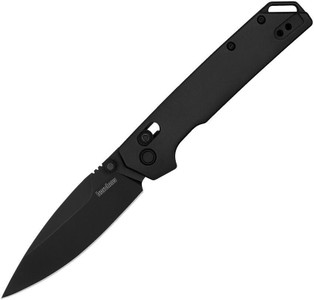 Kershaw Knife Iridium DuraLock D2 Blade Aluminum Handle Black 