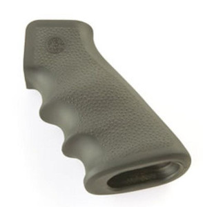 Hogue Grips AR-15 or M-16 Rubber Grip with Finger Grooves OD Green 