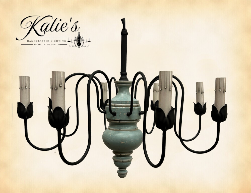 Katie's Handcrafted Lighting Chesapeake Wood Chandelier