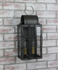 Katie's Handcrafted Lighting Medium Danbury Outdoor Wall Lantern - Dark Brass