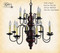 Katie's Handcrafted Lighting Chesapeake 2-Tier Wood Chandelier Pictured In Original Finish: Base Coat Color = Barn Red, Top Coat Color = Black Rub, Trim Color = Spicy Mustard