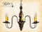 Signature Series 25 of 25 Anderson House Chandelier finished in Cappucinno, Black Rub, with Sage Green Trim