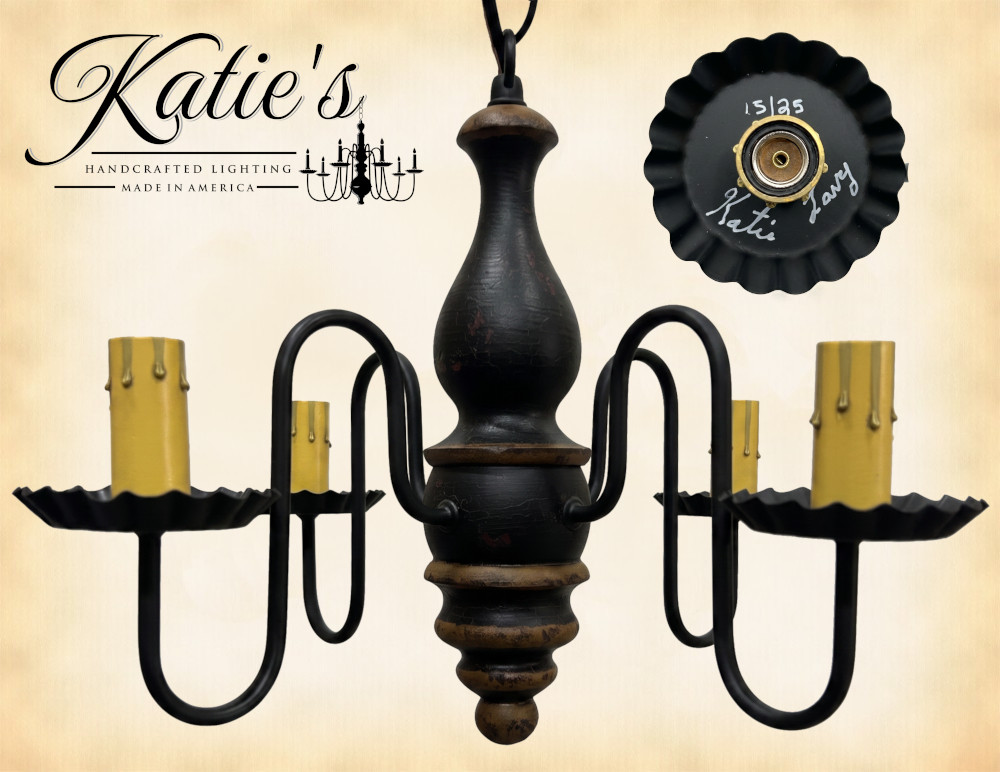 Abigail chandelier signed by Katie Lavy from Katies Handcrafted Lighting