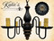 Abigail chandelier signed by Katie Lavy from Katies Handcrafted Lighting