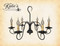 Katie's Handcrafted Lighting Franklin Chandelier Finished In Aged Black Finish