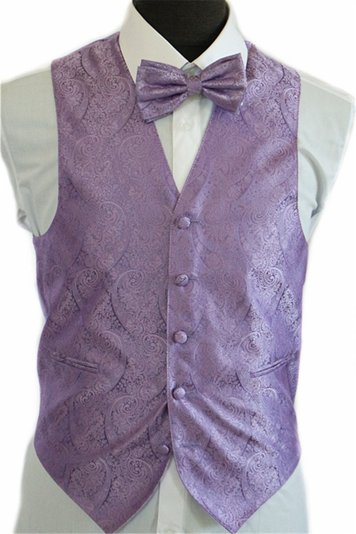 white and lavender tuxedo