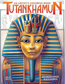 Tutankhamun (An Artist's Coloring Book) by Dominique Navarro, 9789774168536