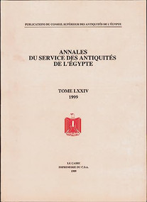 Annales du Service des Antiquités de l'Egypte (Vol. 74) by Supreme Council of Antiquities, 9789773051570
