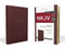 NKJV, Thinline Reference Bible, Leather-Look, Burgundy, Red Letter, Comfort Print (Holy Bible, New King James Version) by Thomas Nelson, 9780785217831