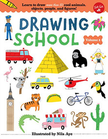 Drawing School-Volume 2 (Learn to draw more than 50 cool animals, objects, people, and figures!) by Nila Aye, 9781942875666