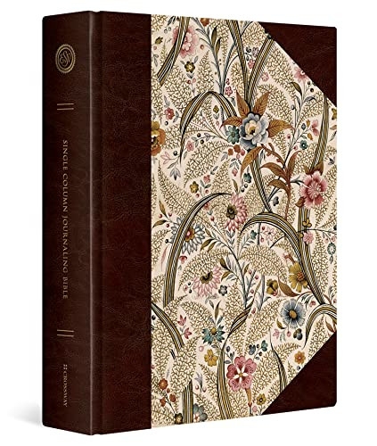 ESV Single Column Journaling Bible, Large Print (Hardcover, Summer Garden Design) by , 9781433555268