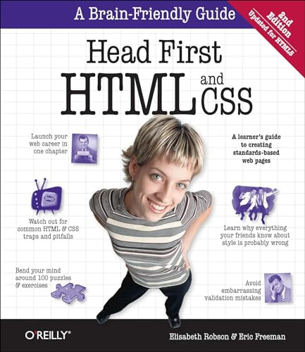 Head First HTML and CSS (A Learner's Guide to Creating Standards-Based Web Pages) by Elisabeth Robson, Eric Freeman, 9780596159900