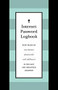 Internet Password Logbook (Black Leatherette) (Keep track of usernames, passwords, web addresses in one easy and organized location) (Miniature Edition) by Editors of Rock Point, 9781631065644