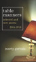 Table Manners (Selected & New Poems 2004 - 2018) by Marty Gervais, 9781771613422