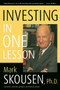 Investing in One Lesson by Mark Skousen, 9781596985223