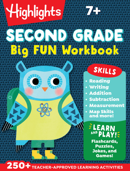 Second Grade Big Fun Workbook (Second Grade Curriculum Workbook for Kids, Practice Math, Reading, Writing, Spelling, Science and More) by Highlights Learning, 9781684371587