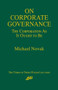 On Corporate Governance by Michael Novak, 9780844770826