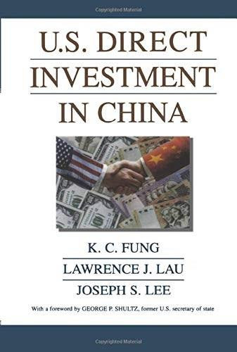 U.S. Direct Investment in China by K. C. Fung, 9780844741062