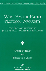 What has the KYOTO PROCTOCOL Wrought? (THE REAL ARCHITECTURE OF INTERNATIONAL TRADABLE PERMIT) by Robert W. Hahn, Robert N. Stavins, 9780844771359