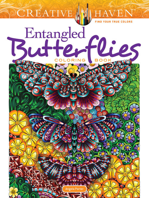 Creative Haven Entangled Butterflies Coloring Book by Angela Porter, 9780486828145
