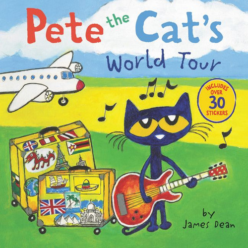 Pete the Cat's World Tour (Includes Over 30 Stickers!) by James Dean, Kimberly Dean, James Dean, 9780062675354