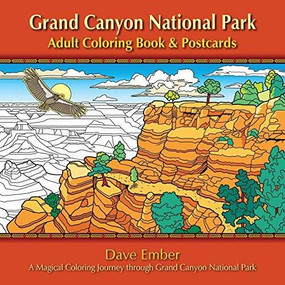 Grand Canyon National Park Adult Coloring Book and Postcards, 9781560377214
