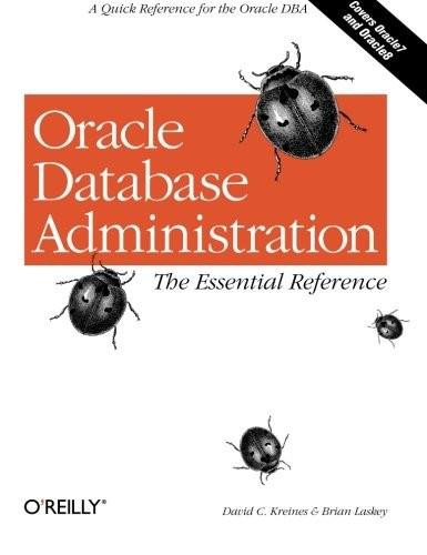 Oracle Database Administration: The Essential Refe (A Quick Reference for the Oracle DBA) by David C. Kreines, Brian Laskey, 9781565925168