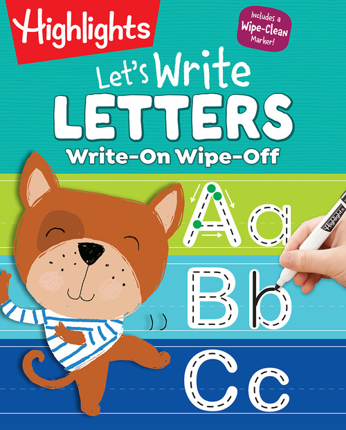 Write-On Wipe-Off Let's Write Letters (Handwriting Practice for Kids Learning to Write, Dry-Erase Lettering Workbook for Ages 3-6) by Highlights Learning, 9781629798837