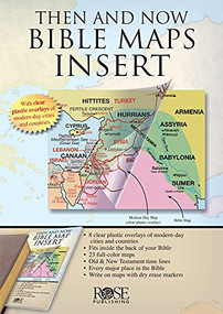 Then and Now Bible Maps Insert by Rose Publishing, 9781596362932