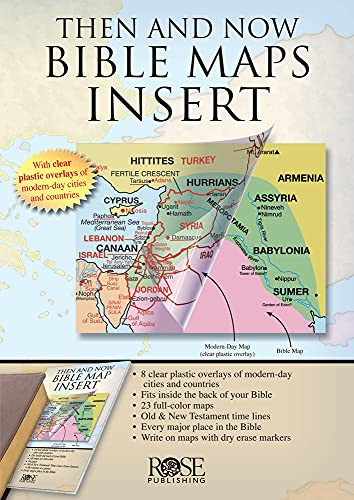Then and Now Bible Maps Insert by Rose Publishing, 9781596362932