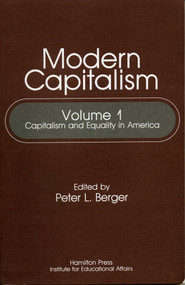 Capitalism and Equality in America by Nordal Akerman, 9780819155733
