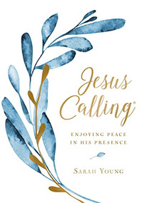Jesus Calling, Large Text Cloth Botanical, with Full Scriptures (Enjoying Peace in His Presence (A 365-Day Devotional)) by Sarah Young, 9781400209286